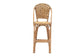 Neola Modern Bohemian Natural Rattan Bar Stool FredCo