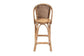 Neola Modern Bohemian Natural Rattan Bar Stool FredCo