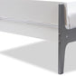 Nereida Modern Classic Mission Style White and Dark Grey-Finished Wood Twin Platform Bed FredCo