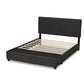 Netti Dark Grey Fabric Upholstered 2-Drawer King Size Platform Storage Bed FredCo