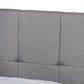 Netti Light Grey Fabric Upholstered 2-Drawer King Size Platform Storage Bed FredCo