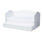 Neves Cottage Farmhouse White Finished Wood Twin Size Daybed with Trundle FredCo