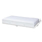 Neves Cottage Farmhouse White Finished Wood Twin Size Trundle FredCo