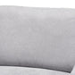 Nevin Modern and Contemporary Light Grey Fabric Upholstered Sectional Sofa with Left Facing Chaise FredCo