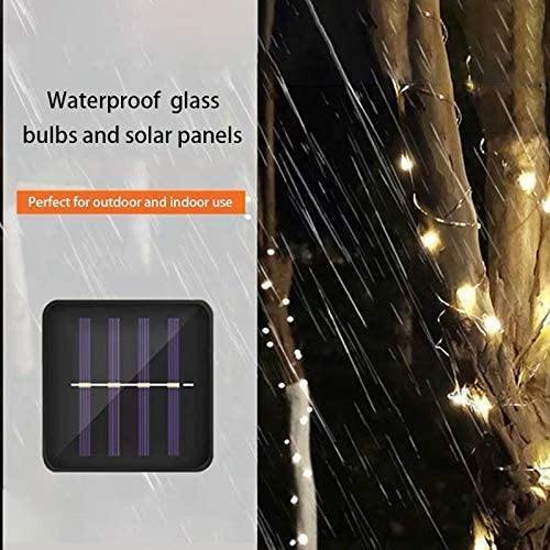 New 2 PACK 200 LED 66 FT Solar Copper Wire String Lights, 8 Modes Waterproof Fairy String Lights for Indoor Outdoor FredCo