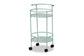 Newell Mid-Century Modern Mint Green Finished Metal 2-Tier Kitchen Cart FredCo