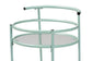 Newell Mid-Century Modern Mint Green Finished Metal 2-Tier Kitchen Cart FredCo