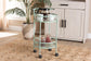 Newell Mid-Century Modern Mint Green Finished Metal 2-Tier Kitchen Cart FredCo