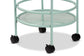 Newell Mid-Century Modern Mint Green Finished Metal 2-Tier Kitchen Cart FredCo