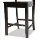 Nicolette Modern and Contemporary Transitional Dark Brown Finished Wood 2-Piece Counter Stool Set FredCo