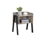 Nightstand Greige and Black FredCo