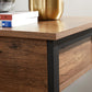 Nightstand Hazelnut Brown and Black FredCo