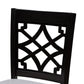 Nisa Modern and Contemporary Grey Fabric Upholstered Espresso Brown Finished 5-Piece Wood Pub Set FredCo
