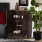 Nissa Modern and Contemporary Walnut Brown Finished Wood 2-Door Shoe Storage Cabinet FredCo