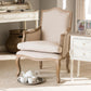 Nivernais Wood Traditional French Accent Chair FredCo