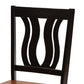 Noelia Modern and Contemporary Transitional Two-Tone Dark Brown and Walnut Brown Finished Wood 5-Piece Dining Set FredCo
