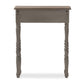 Noemie Country Cottage Farmhouse Brown Finished 1-Drawer Console Table FredCo