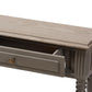 Noemie Country Cottage Farmhouse Brown Finished 1-Drawer Console Table FredCo