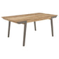 Nogales Wooden Dining Table Acacia and Coastal Grey 109811 Coaster FredCo