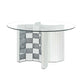 Noralie Dining Table Mirrored & Faux Diamonds FredCo