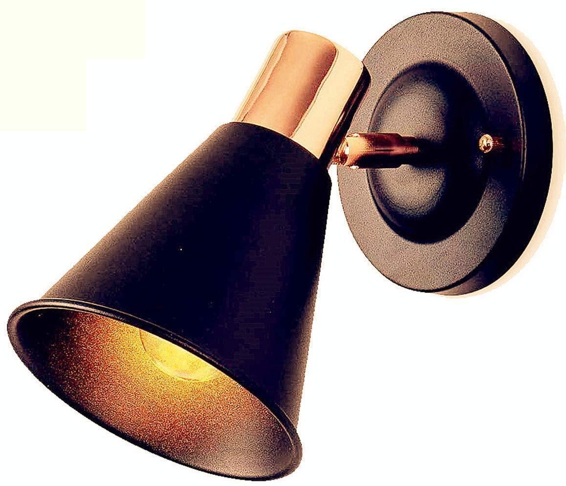 Nordic Rustic Wall Light Fixture, Black W/Rose Gold (1x) FredCo