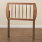 Norman Modern and Contemporary Transitional Ash Walnut Finished Wood Twin Size Headboard FredCo