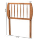 Norman Modern and Contemporary Transitional Ash Walnut Finished Wood Twin Size Headboard FredCo