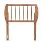 Norman Modern and Contemporary Transitional Ash Walnut Finished Wood Twin Size Headboard FredCo