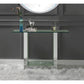 Nysa Console Table Mirrored & Faux Crystals FredCo