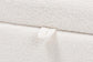 Oakes Modern and Contemporary Ivory Boucle Upholstered Storage Bench FredCo