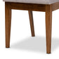 Octavia Modern and Contemporary Grey Fabric Upholstered and Walnut Brown Finished Wood 2-Piece Dining Chair Set FredCo