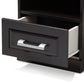 Odelia Modern and Contemporary Wenge Brown Finished 1-Drawer Nightstand FredCo