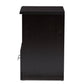 Odelia Modern and Contemporary Wenge Brown Finished 1-Drawer Nightstand FredCo
