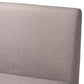 Odessa Mid-Century Modern Grey Fabric Upholstered and Walnut Brown Finished 2-Piece Wood Dining Nook Banquette Set FredCo