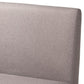 Odessa Mid-Century Modern Grey Fabric Upholstered and Walnut Brown Finished Wood 5-Piece Dining Nook Set FredCo