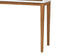 Odile Mid-Century Modern Two-Tone Natural Brown and White Bayur Wood 1-Drawer Console Table FredCo