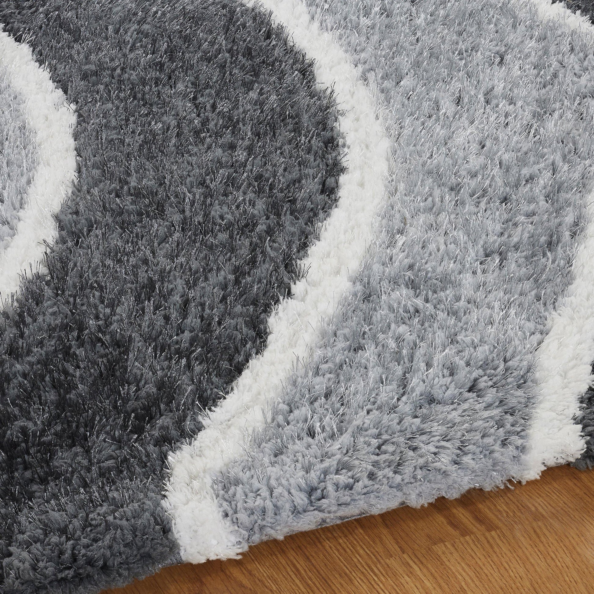 Ogee Retro Abstract Hand-Tufted Shag Rug FredCo