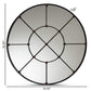 Ohara Modern and Contemporary Black Finished Metal Accent Wall Mirror FredCo