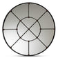 Ohara Modern and Contemporary Black Finished Metal Accent Wall Mirror FredCo