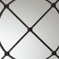 Ohara Modern and Contemporary Black Finished Metal Accent Wall Mirror FredCo