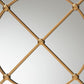 Ohara Modern and Contemporary Gold Finished Metal Accent Wall Mirror FredCo