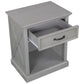 Old Paint Style Modern Wooden Nightstand Gray FredCo