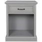 Old Paint Style Modern Wooden Nightstand Gray FredCo