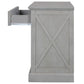 Old Paint Style Modern Wooden Nightstand Gray FredCo