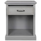 Old Paint Style Modern Wooden Nightstand Gray FredCo