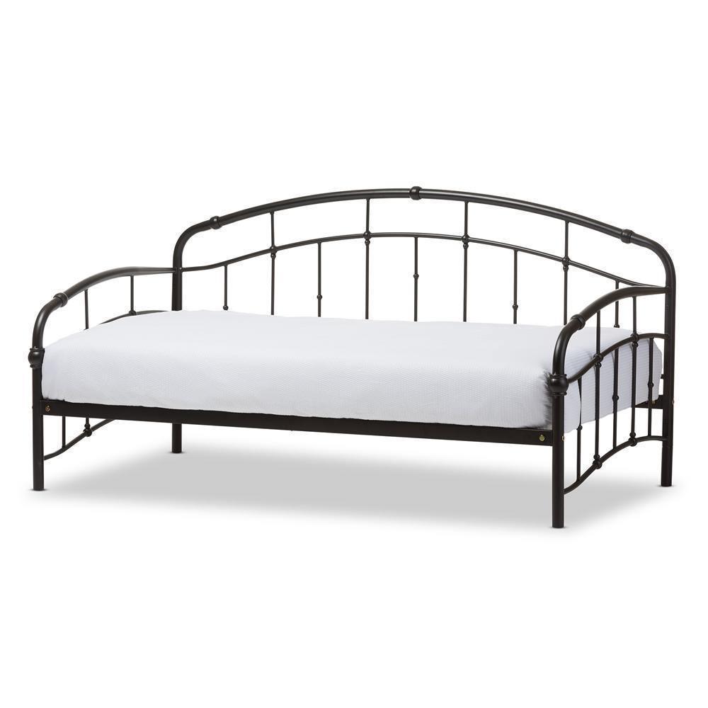 Olsen Vintage Inspired Black Metal Daybed FredCo