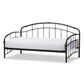 Olsen Vintage Inspired Black Metal Daybed FredCo
