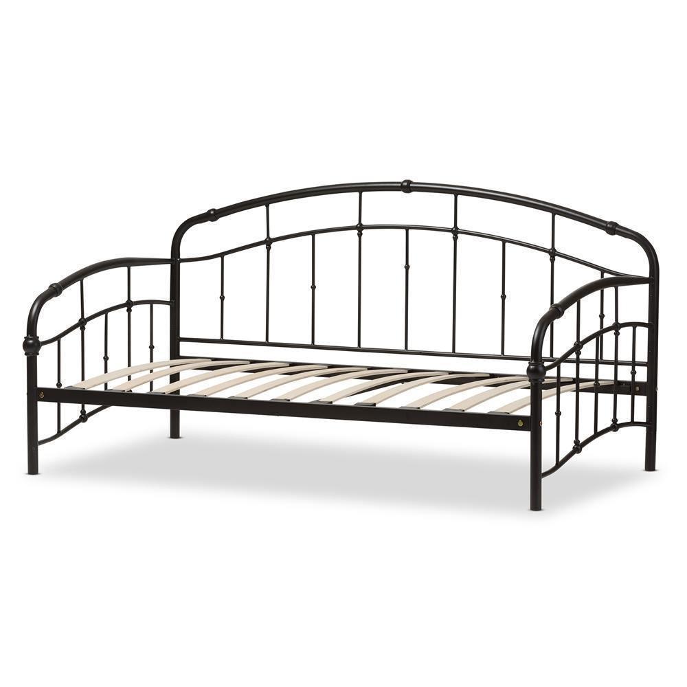 Olsen Vintage Inspired Black Metal Daybed FredCo