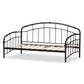 Olsen Vintage Inspired Black Metal Daybed FredCo