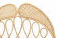 Onika Modern Bohemian Natural Brown Rattan Queen Size Standalone Headboard FredCo
